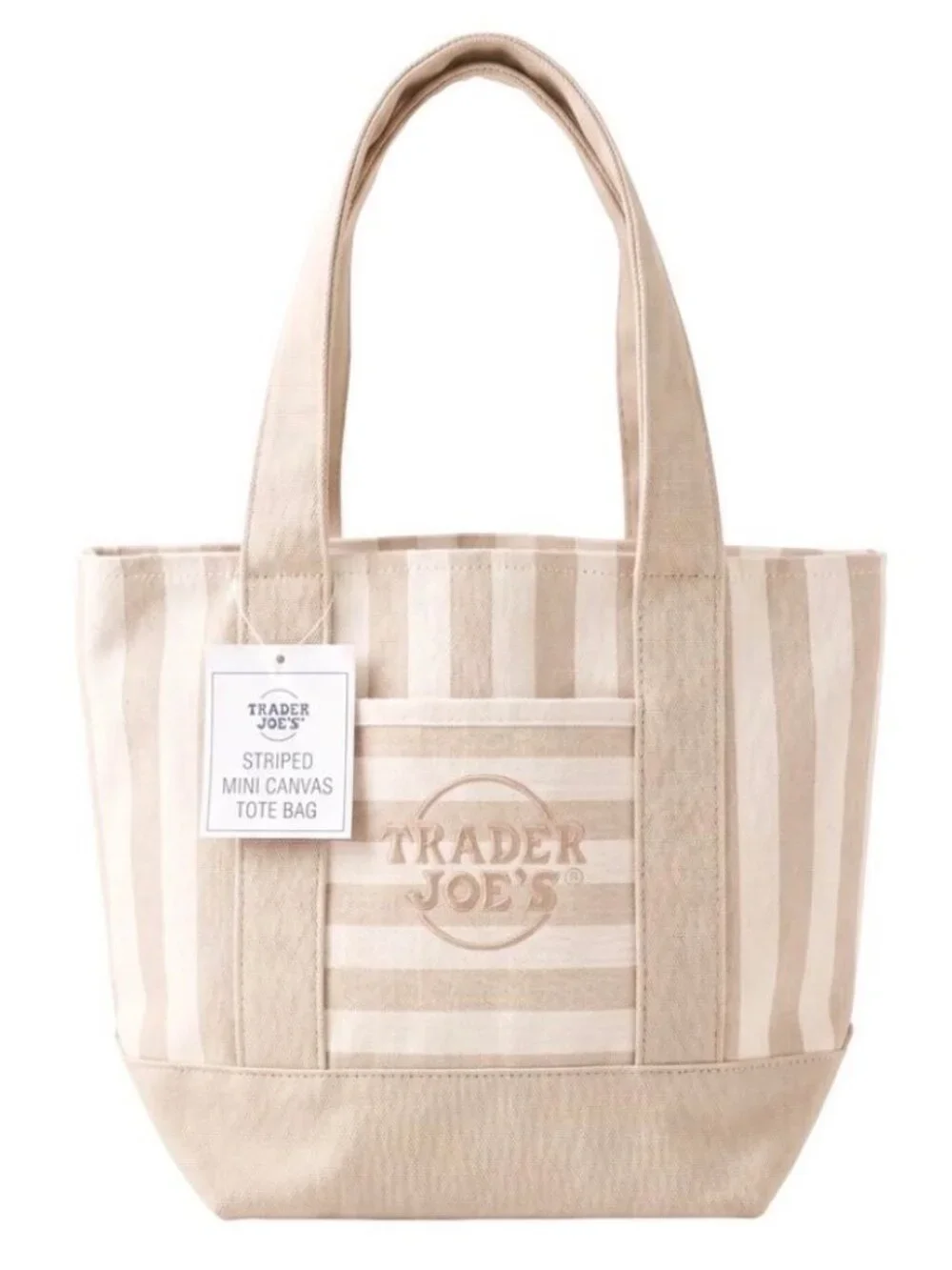 NWT Trader Joe's Mini Canvas Tote Bag PICK 2 Any 2 Colors Set